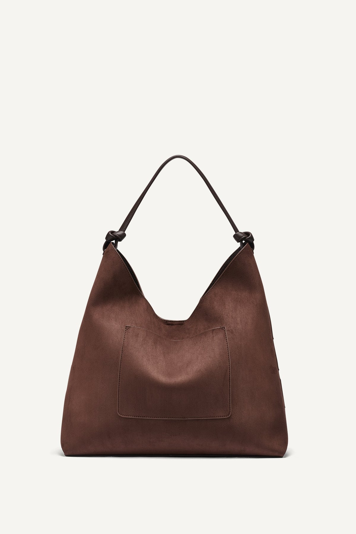 Coffee Bean DKNY PAULA STRIPE HOBO BAG