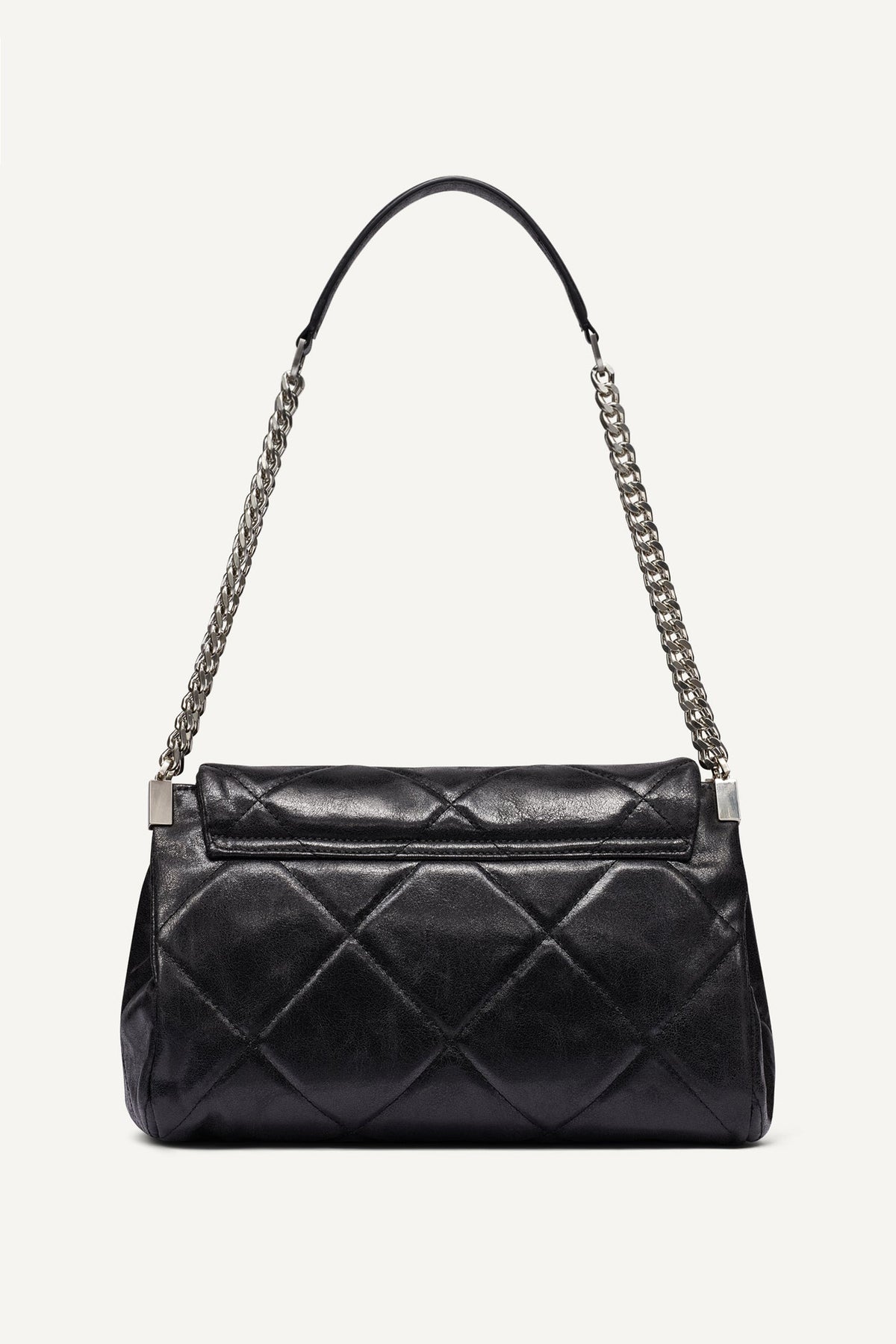 Black/Silver DKNY SOHO MEDIUM SHOULDER BAG