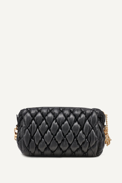 Black / Gold DKNY RAYA SMALL SHOULDER BAG