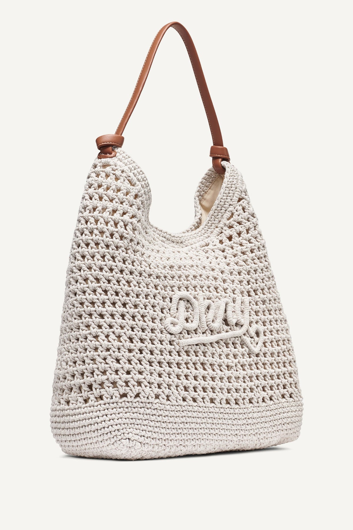 Midnight DKNY PAULA CROCHET LOGO HOBO BAG