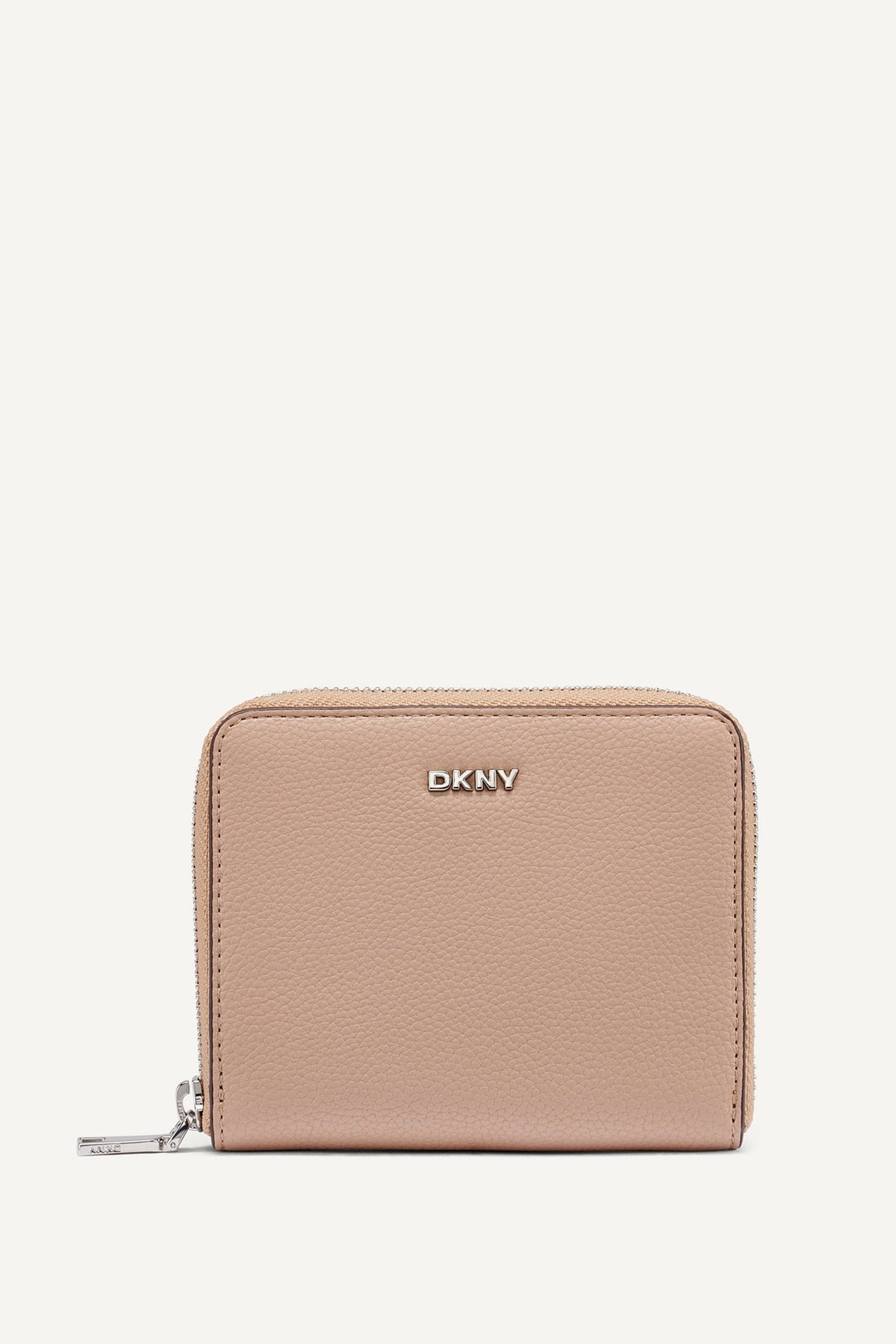 Black/Silver DKNY PAULA SMALL ZIP AROUND WALLET