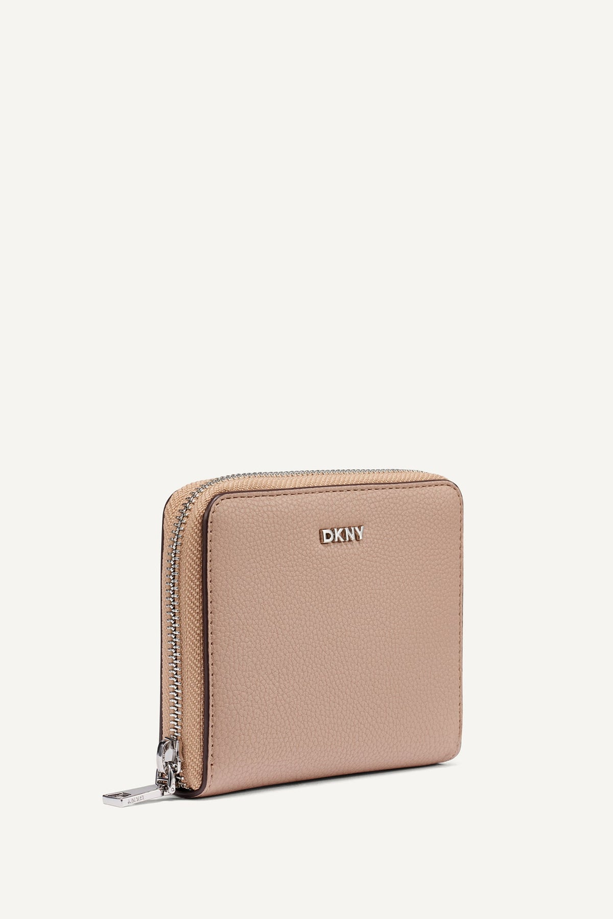 Black/Silver DKNY PAULA SMALL ZIP AROUND WALLET