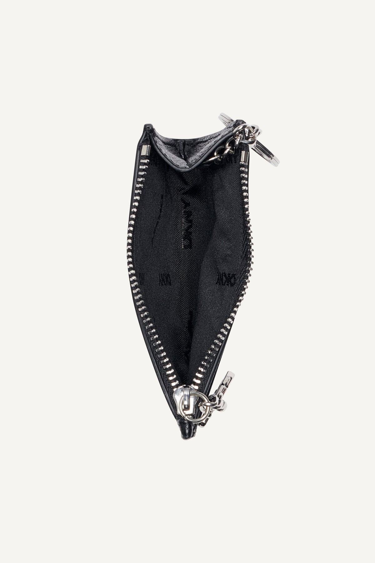 Marshmallow DKNY SARAH TOP ZIP CARD HOLDER