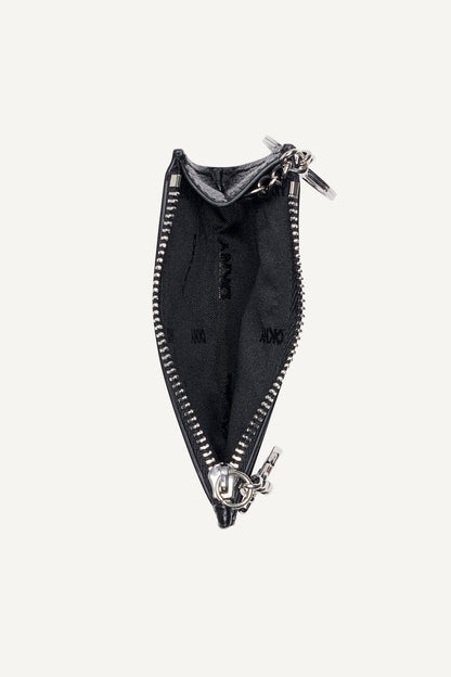 Marshmallow DKNY SARAH TOP ZIP CARD HOLDER
