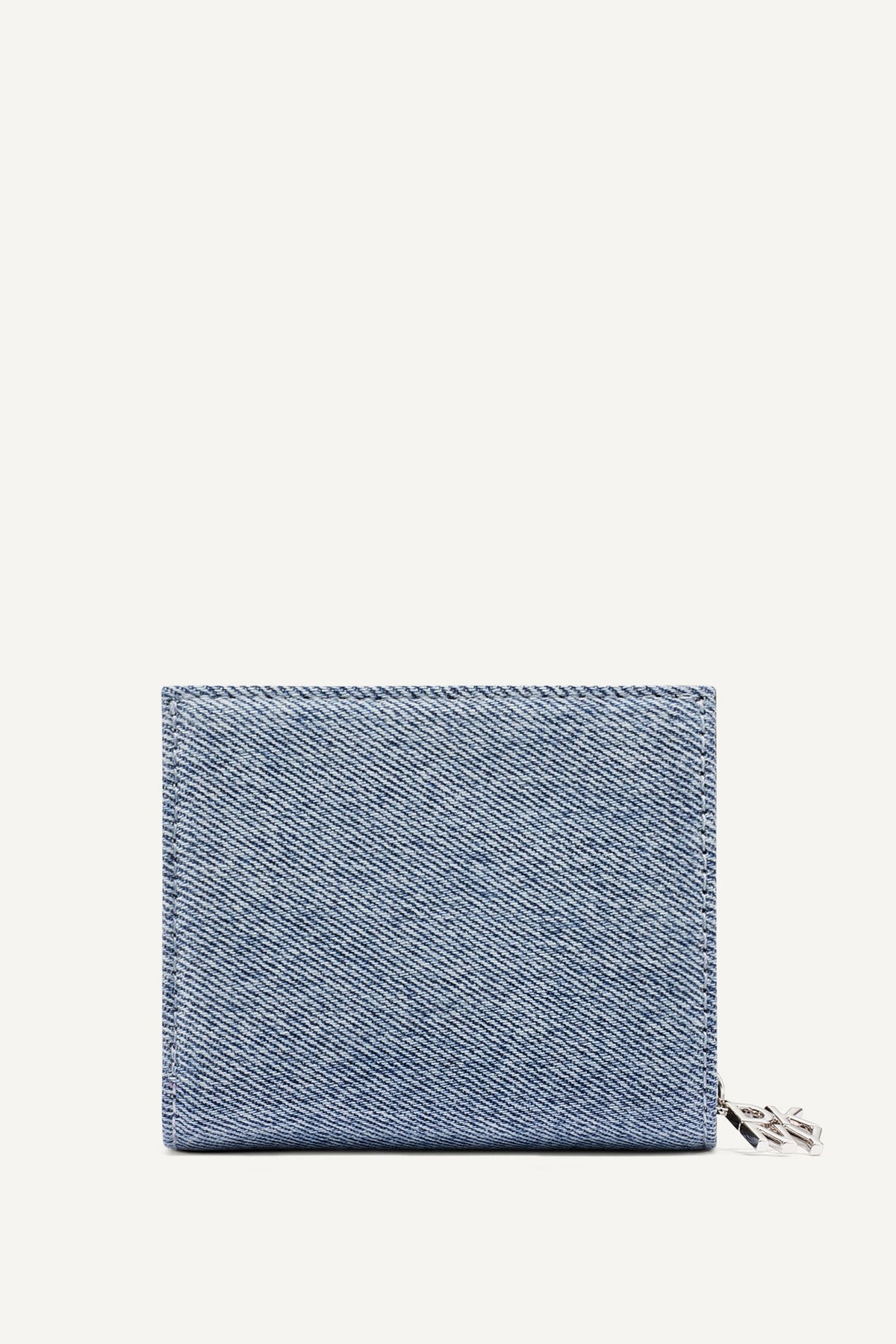 Denim/Black DKNY SARAH BIFOLD ZIP WALLET