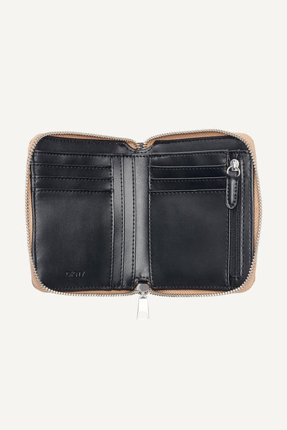 Cappuccino DKNY PAULA SMALL ZIP AROUND WALLET