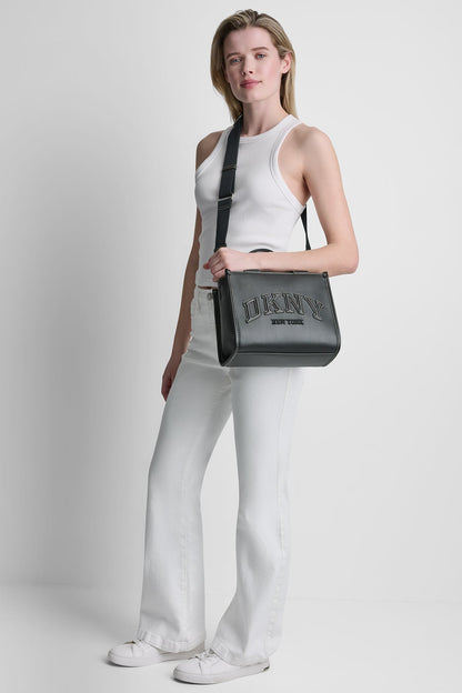 Marshmallow DKNY HADLEE SMALL LOGO TOTE
