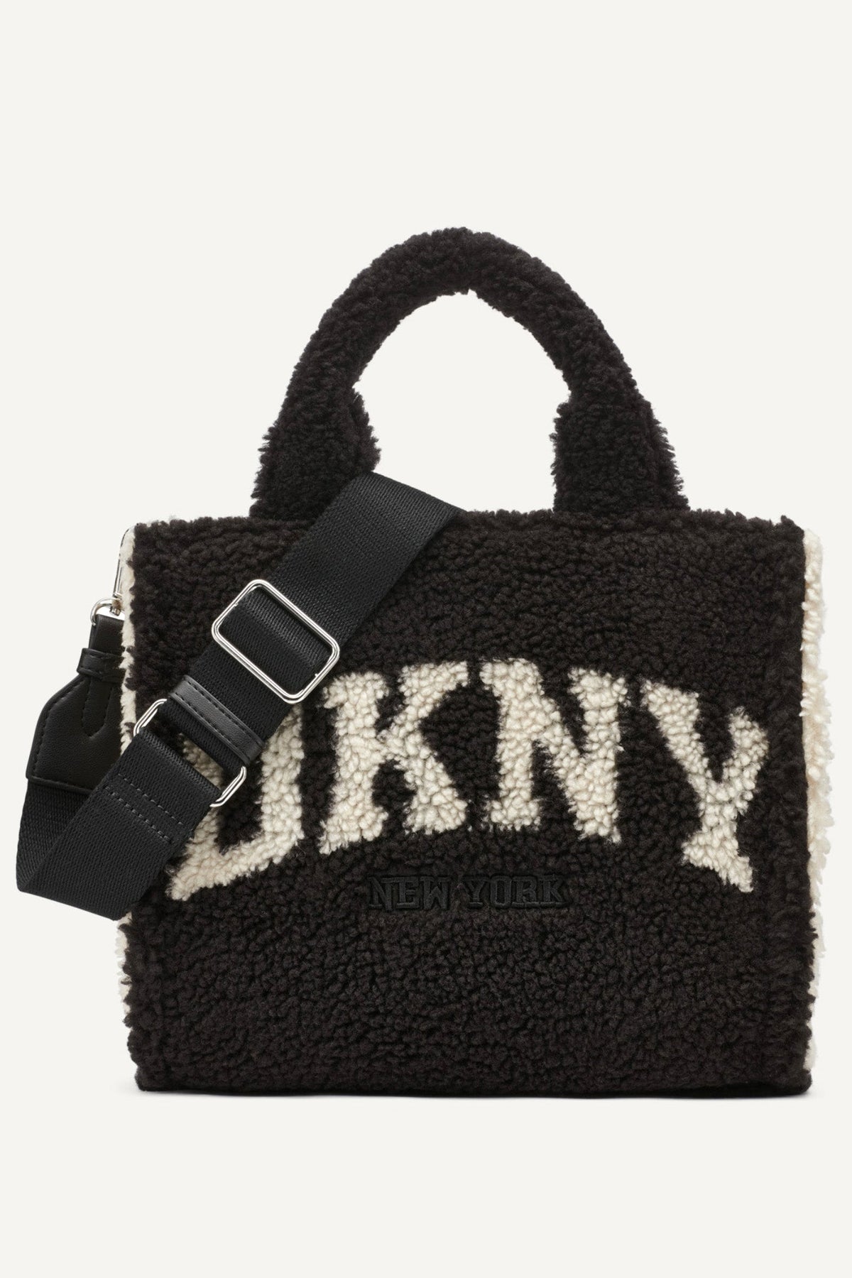 BLACK/SILVER DKNY HADLEE SMALL TOTE