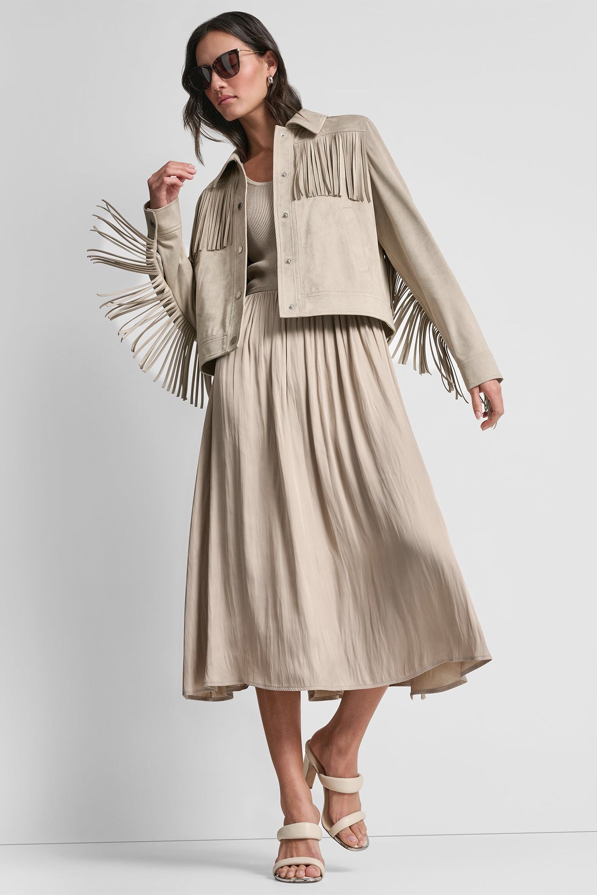 Pebble DKNY FRINGE JACKET