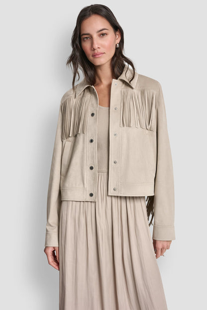 Pebble DKNY FRINGE JACKET