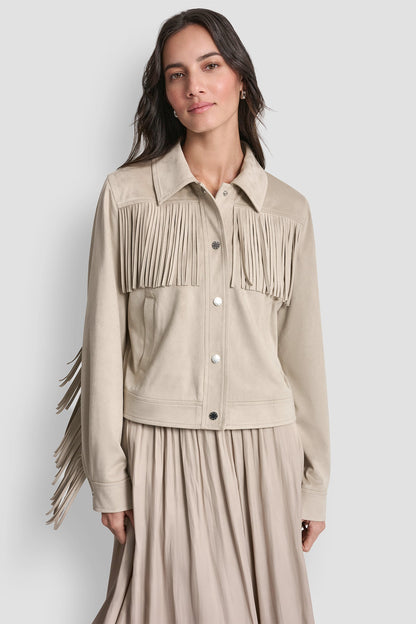 Pebble DKNY FRINGE JACKET