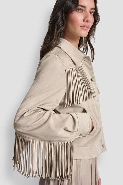 Pebble DKNY FRINGE JACKET