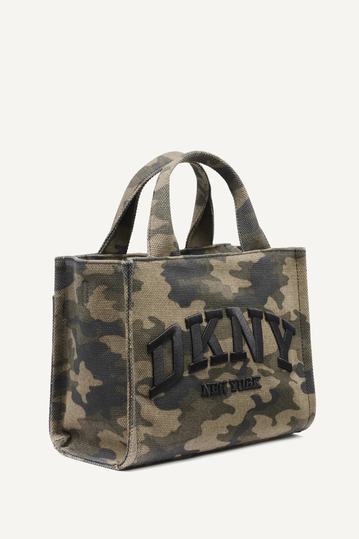 Camouflage DKNY HADLEE SMALL LOGO-EMBROIDERED CAMO TOTE