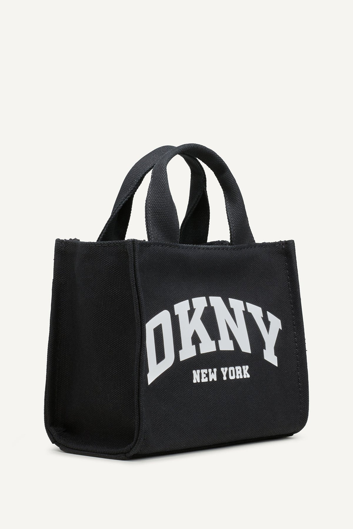 Light Khaki/Marshmallow DKNY HADLEE CANVAS SMALL LOGO TOTE