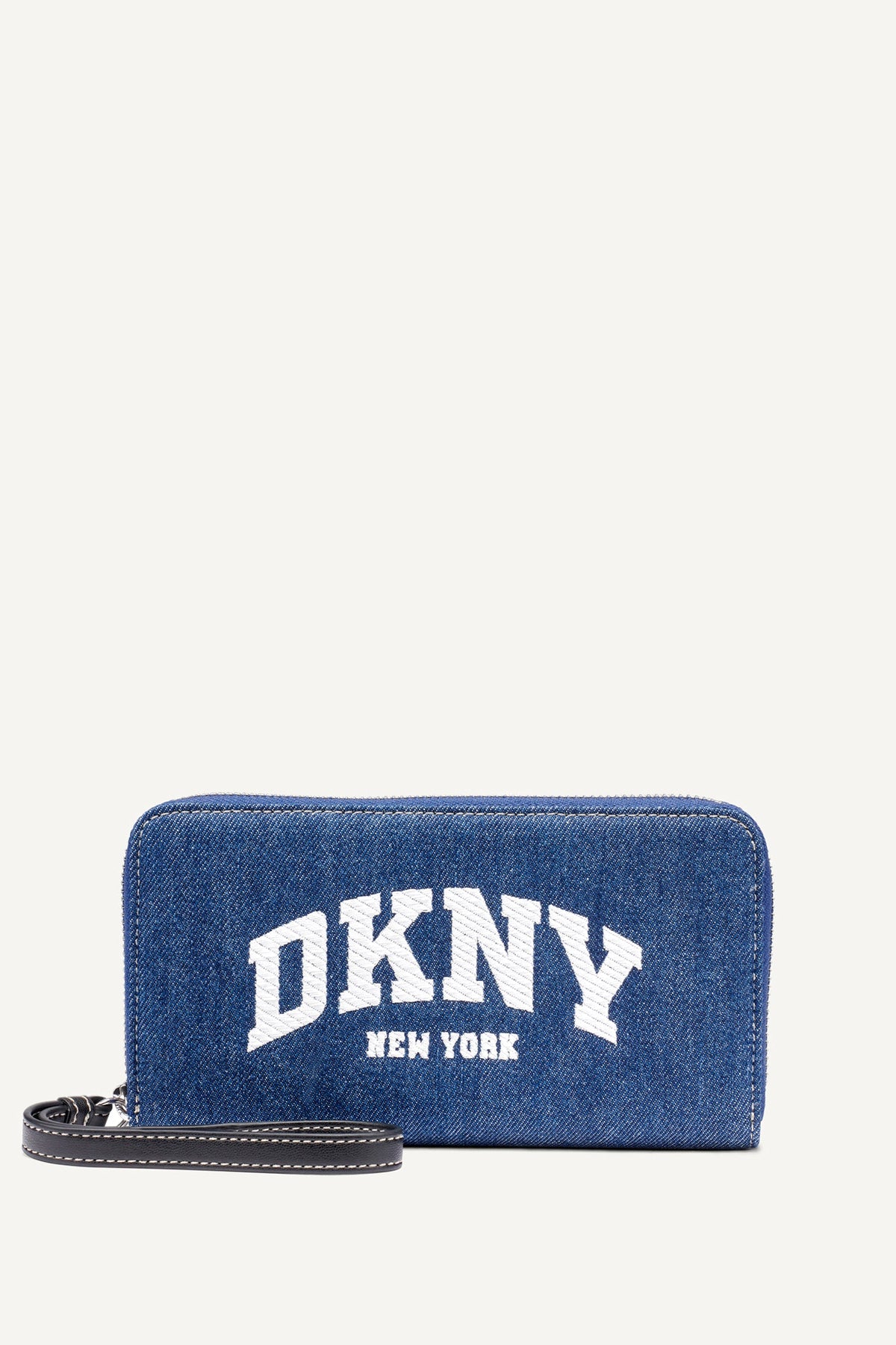 Denim DKNY HADLEE LARGE ZIP AROUND WALLET