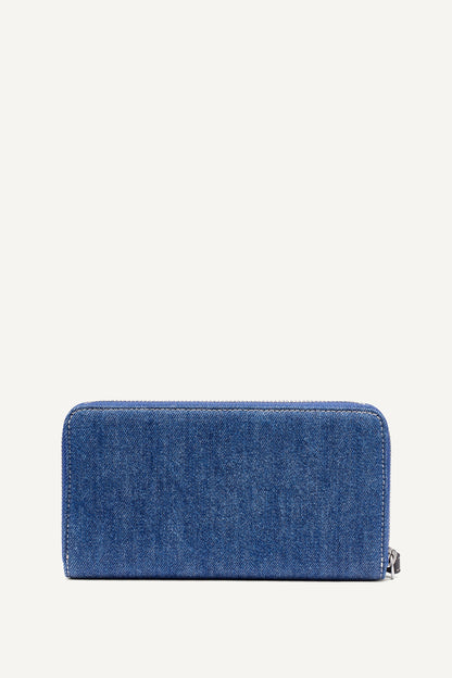 Denim DKNY HADLEE LARGE ZIP AROUND WALLET