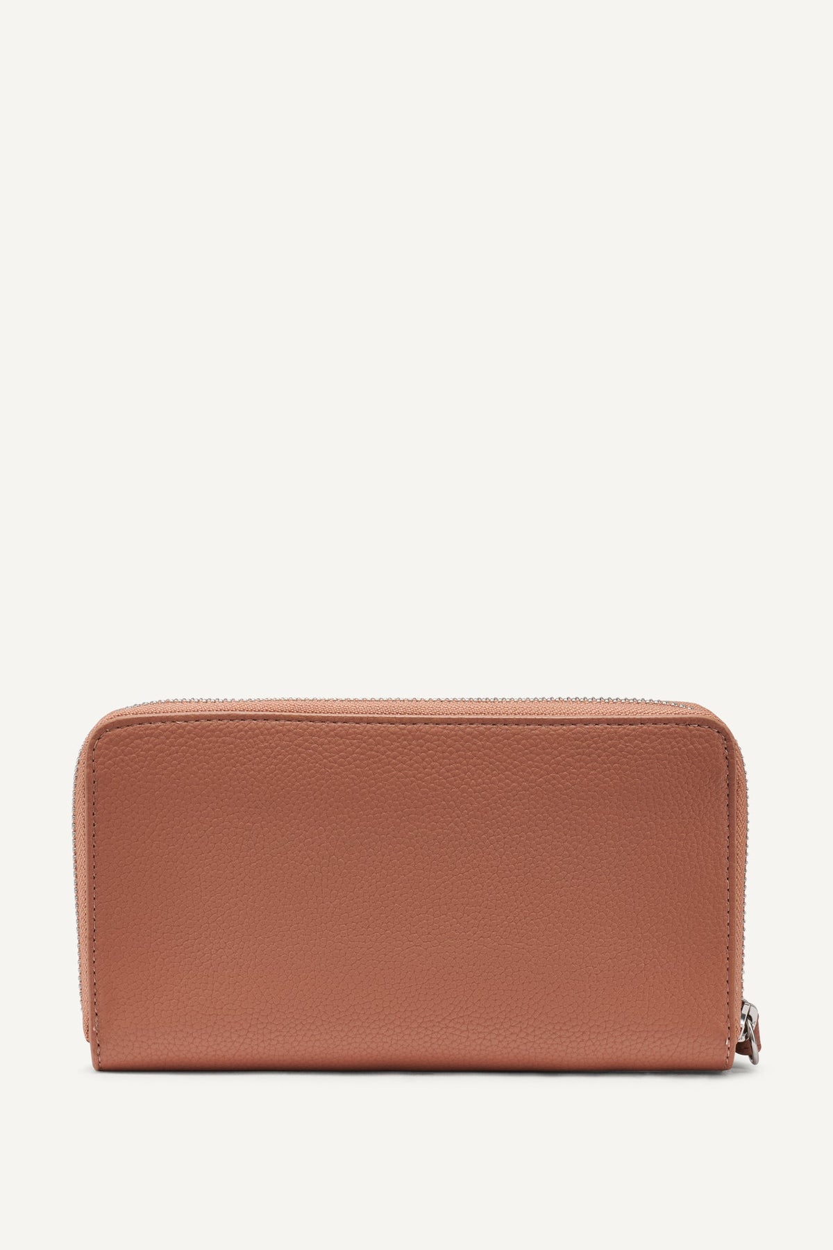 BRIGHT RED DKNY HADLEE LARGE ZIP AROUND WALLET