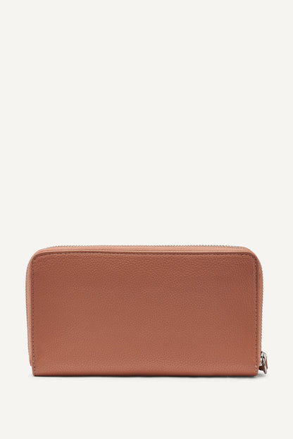 GOLD DKNY HADLEE LARGE ZIP AROUND WALLET