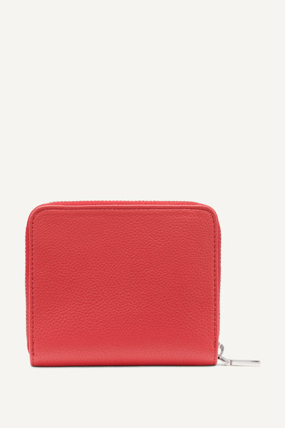 SILVER DKNY HADLEE SMALL ZIP AROUND WALLET