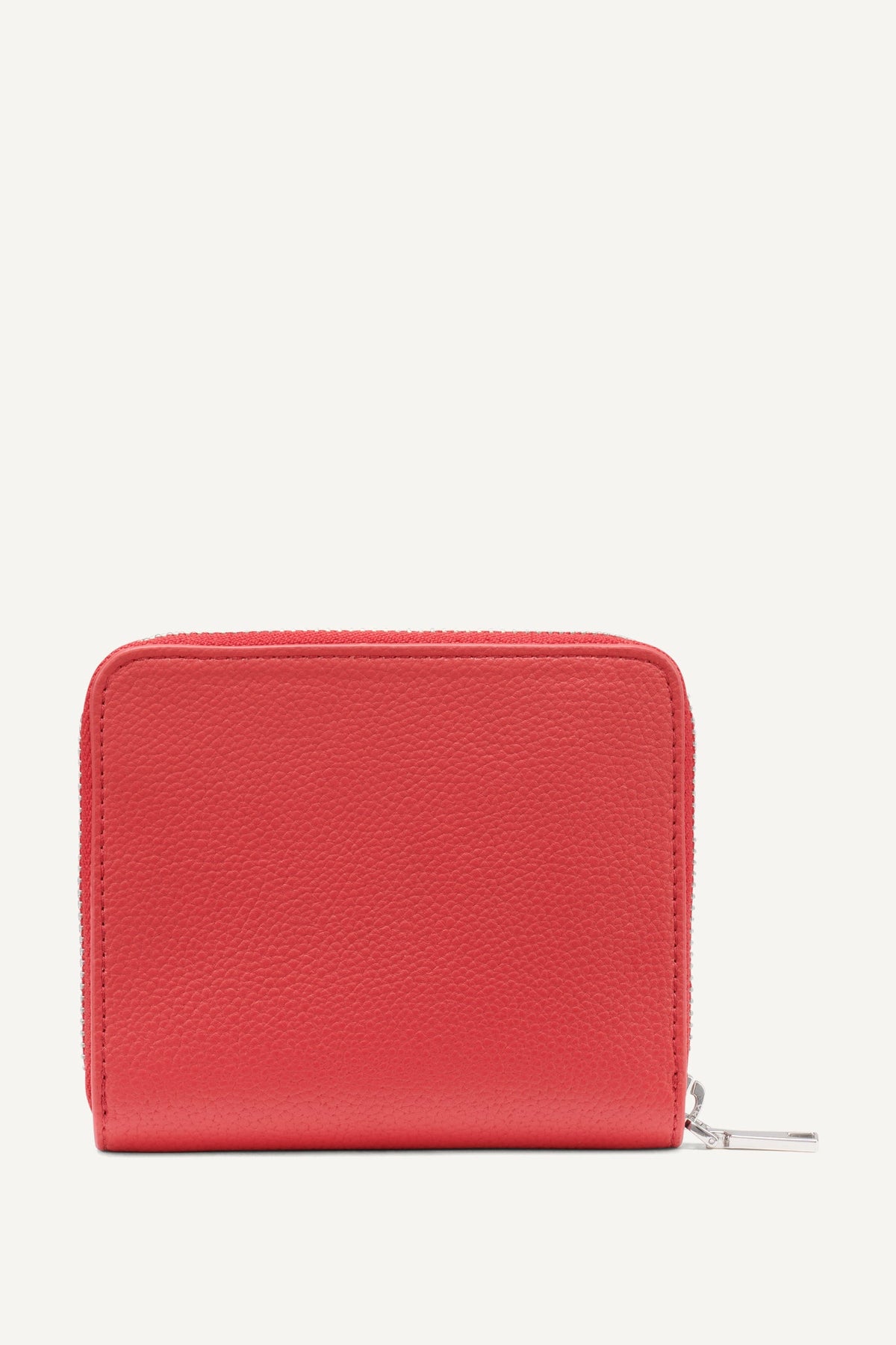 SILVER DKNY HADLEE SMALL ZIP AROUND WALLET