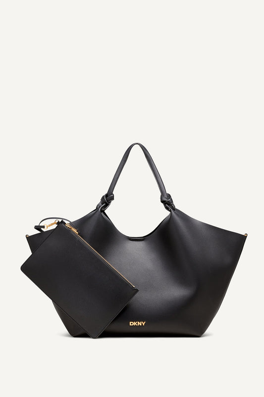 Black DKNY PAULA EXTRA LARGE COMMUTER TOTE