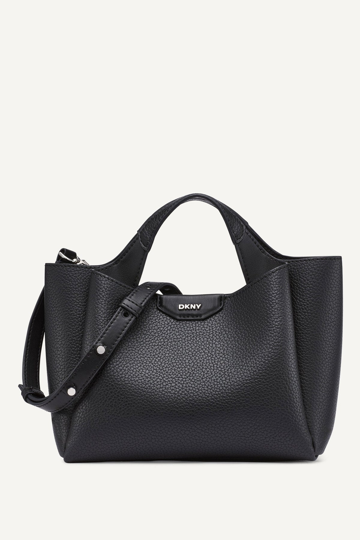 BLACK DKNY WILLA MINI SATCHEL
