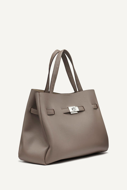 Silver DKNY BRYAR LARGE SATCHEL