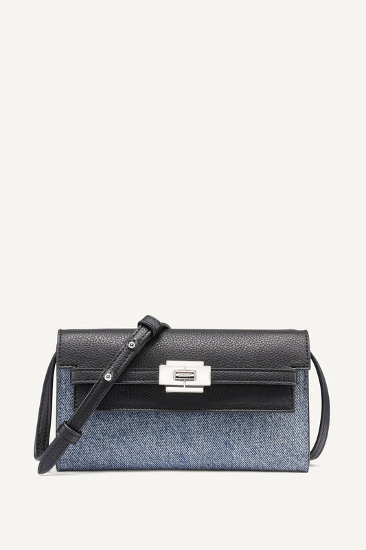 Denim/Black DKNY BRYAR CROSSBODY