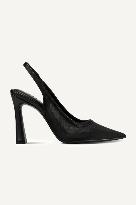 Black DKNY CINETTE MESH PUMP
