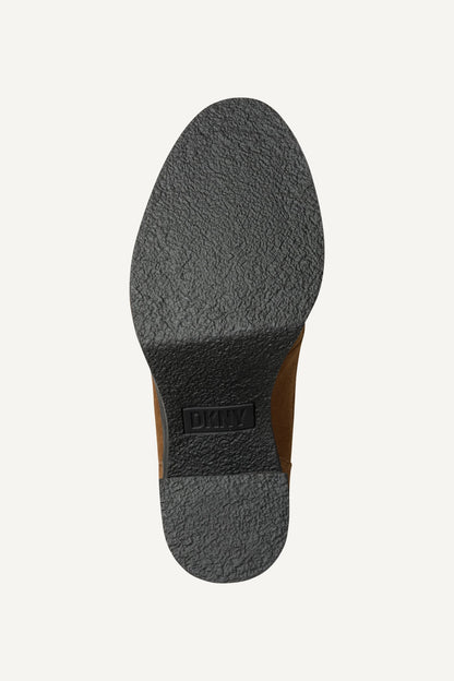 Walnut DKNY TOIA LACE-UP PLATFORM BOOTIE