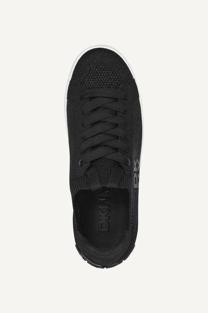Black DKNY MALLORY LACE-UP SNEAKER