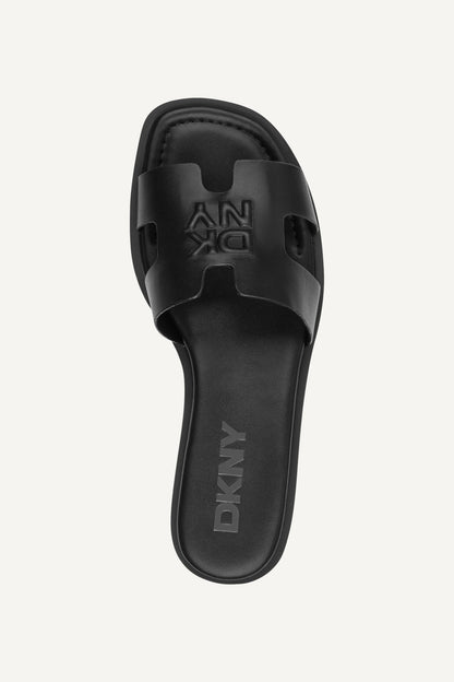 Black DKNY COLUMBA FLAT SLIDE