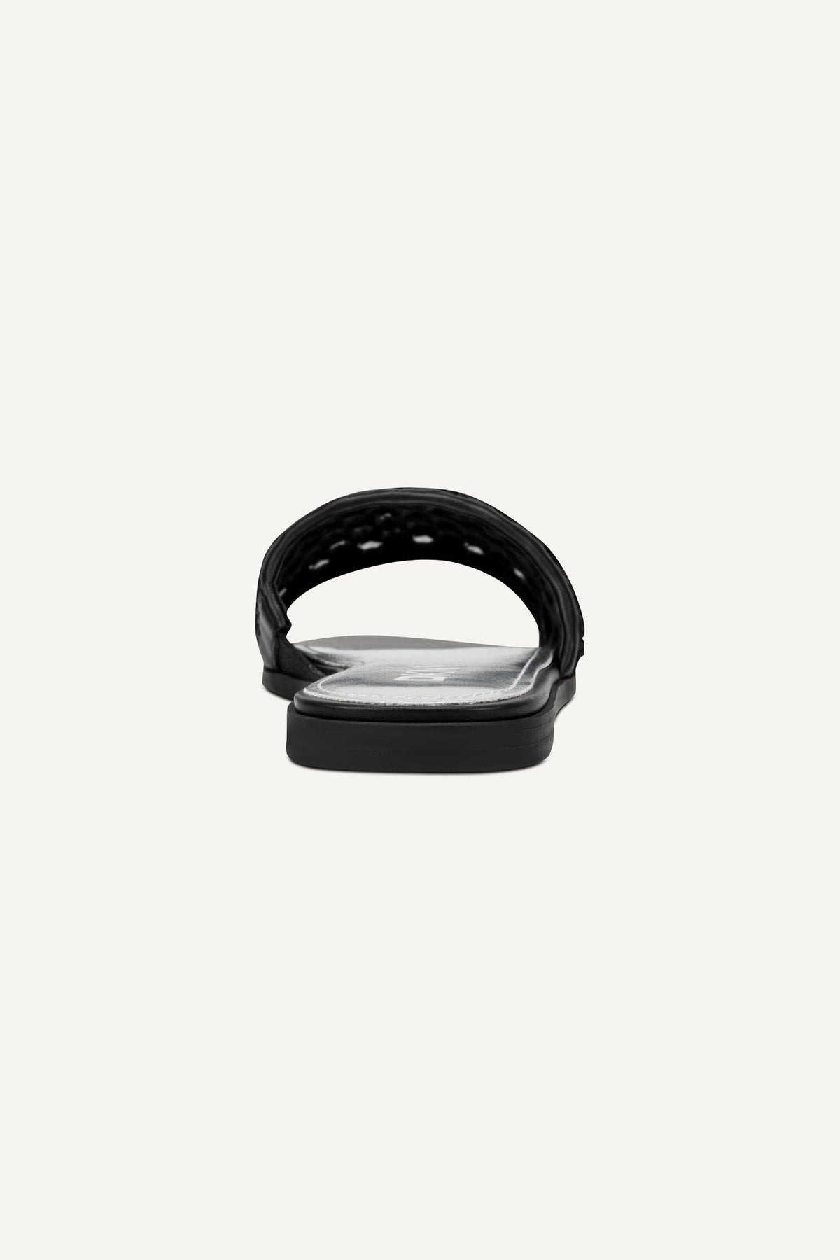Black DKNY WINTER FLAT SLIDE