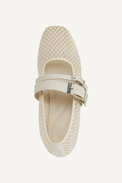 Black DKNY DADE MESH MARY JANE FLAT