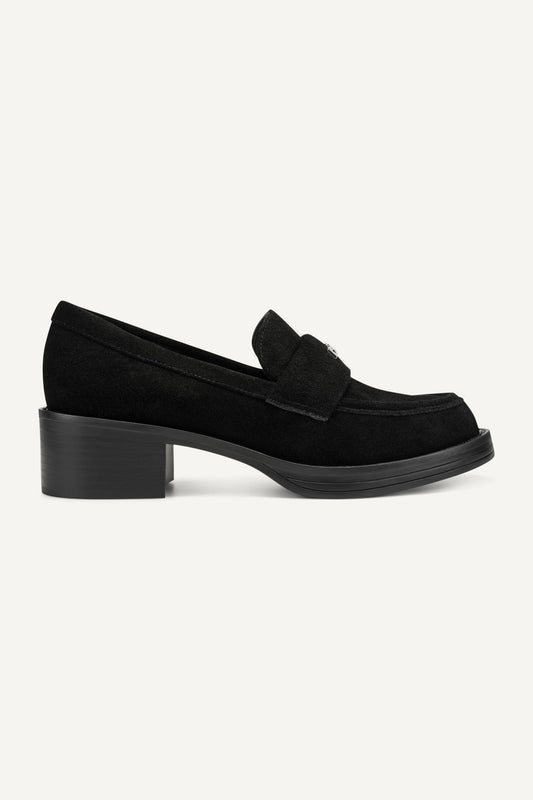 Brown DKNY CIVELLI HEELED LOAFER