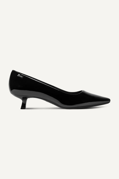 Black DKNY NOREEN KITTEN HEEL PUMP