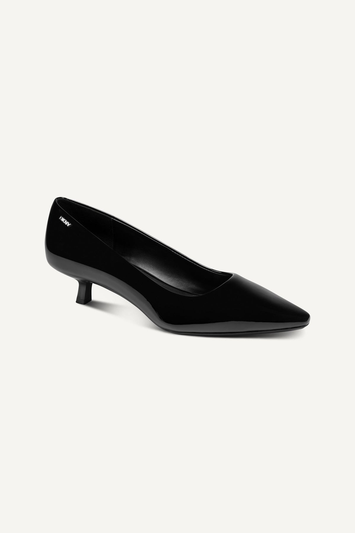 Black DKNY NOREEN KITTEN HEEL PUMP