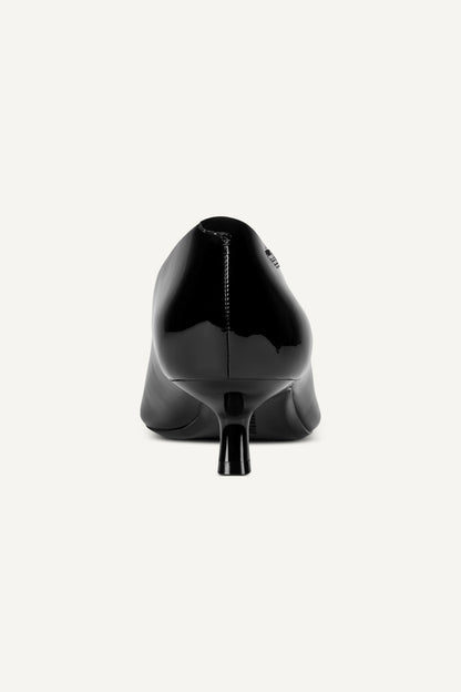 Black DKNY NOREEN KITTEN HEEL PUMP