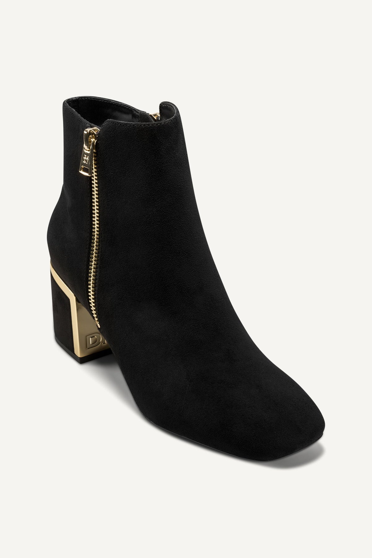 Black DKNY KYLAH BOOTIE WITH ZIPPER