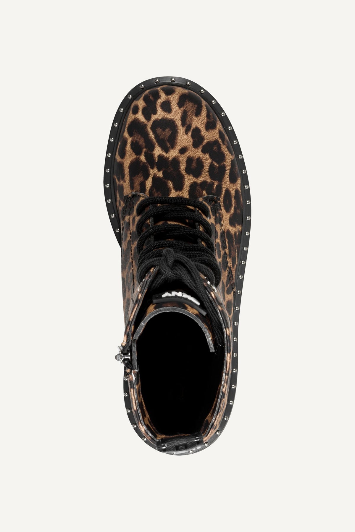 Leopard DKNY BATU STUDS LACE UP BOOTIE 60M