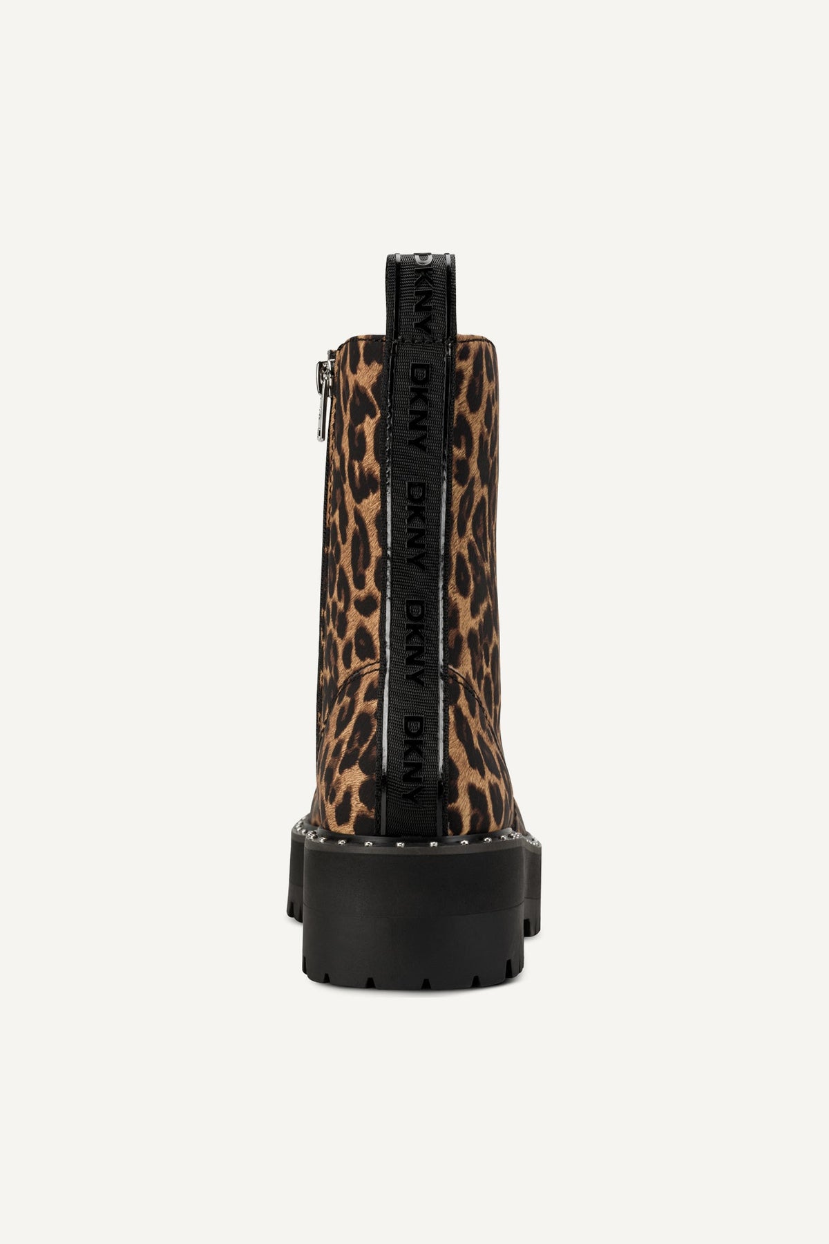 Leopard DKNY BATU STUDS LACE UP BOOTIE 60M