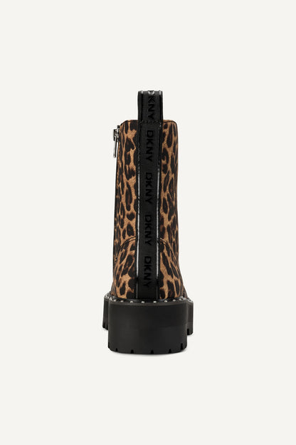 Leopard DKNY BATU STUDS LACE UP BOOTIE 60M