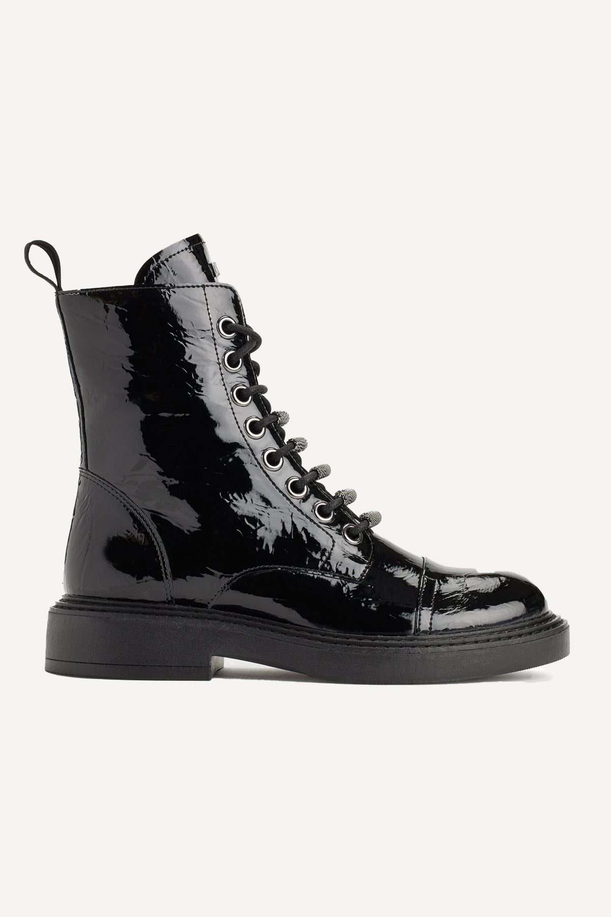 Black DKNY MALAYA LACE UP BOOT