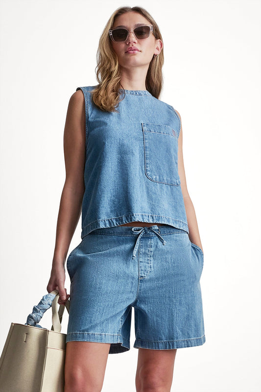 Paladino DKNY SLEEVELESS DENIM TOP