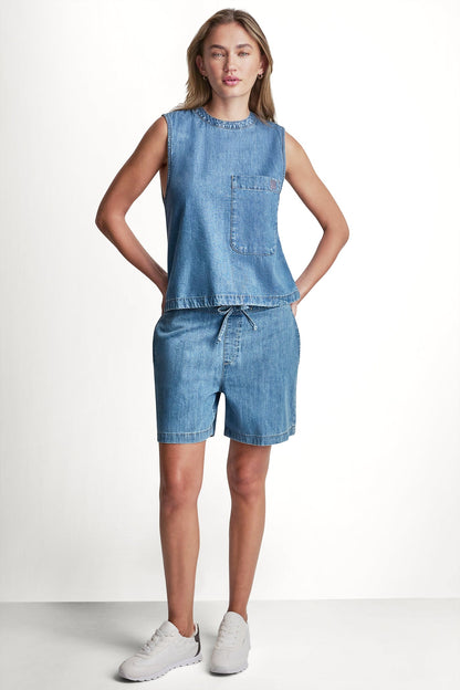 Paladino DKNY SLEEVELESS DENIM TOP