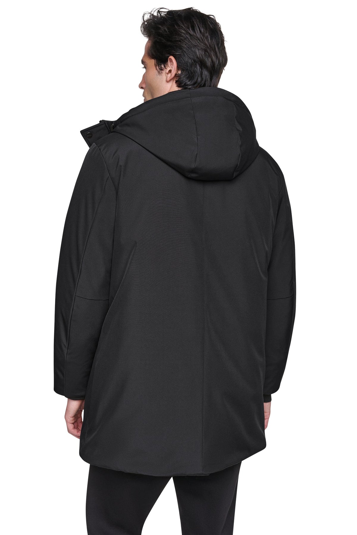 Black DKNY HEAVY WEIGHT URBAN PARKA