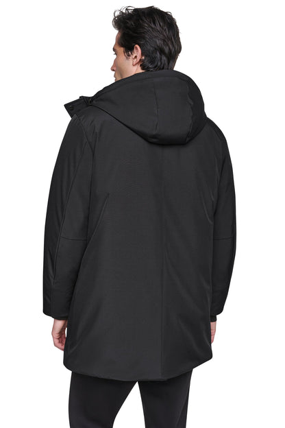 Black DKNY HEAVY WEIGHT URBAN PARKA