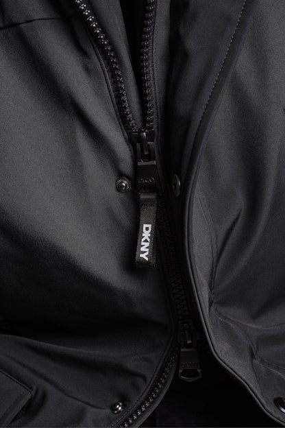 Black DKNY HEAVY WEIGHT URBAN PARKA