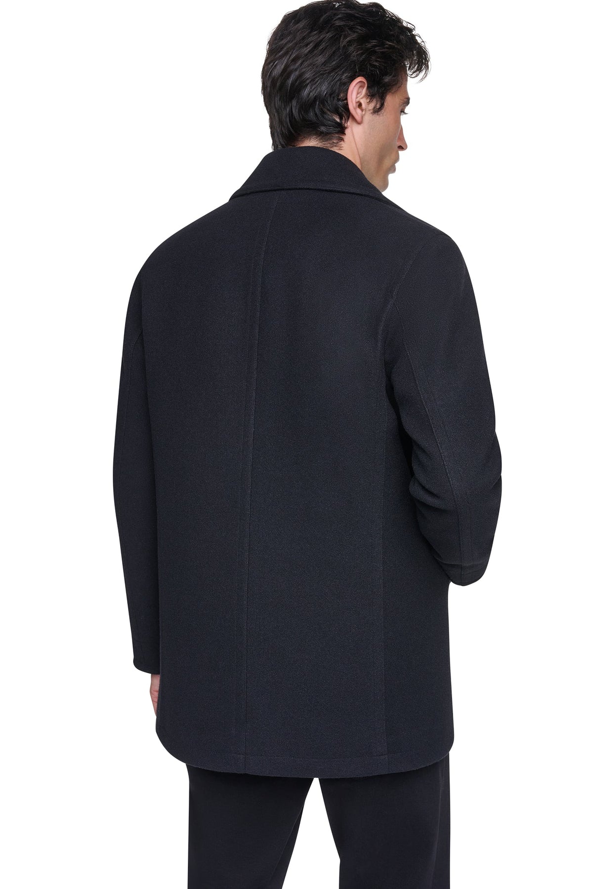 Charcoal DKNY FAUX WOOL PEACOAT