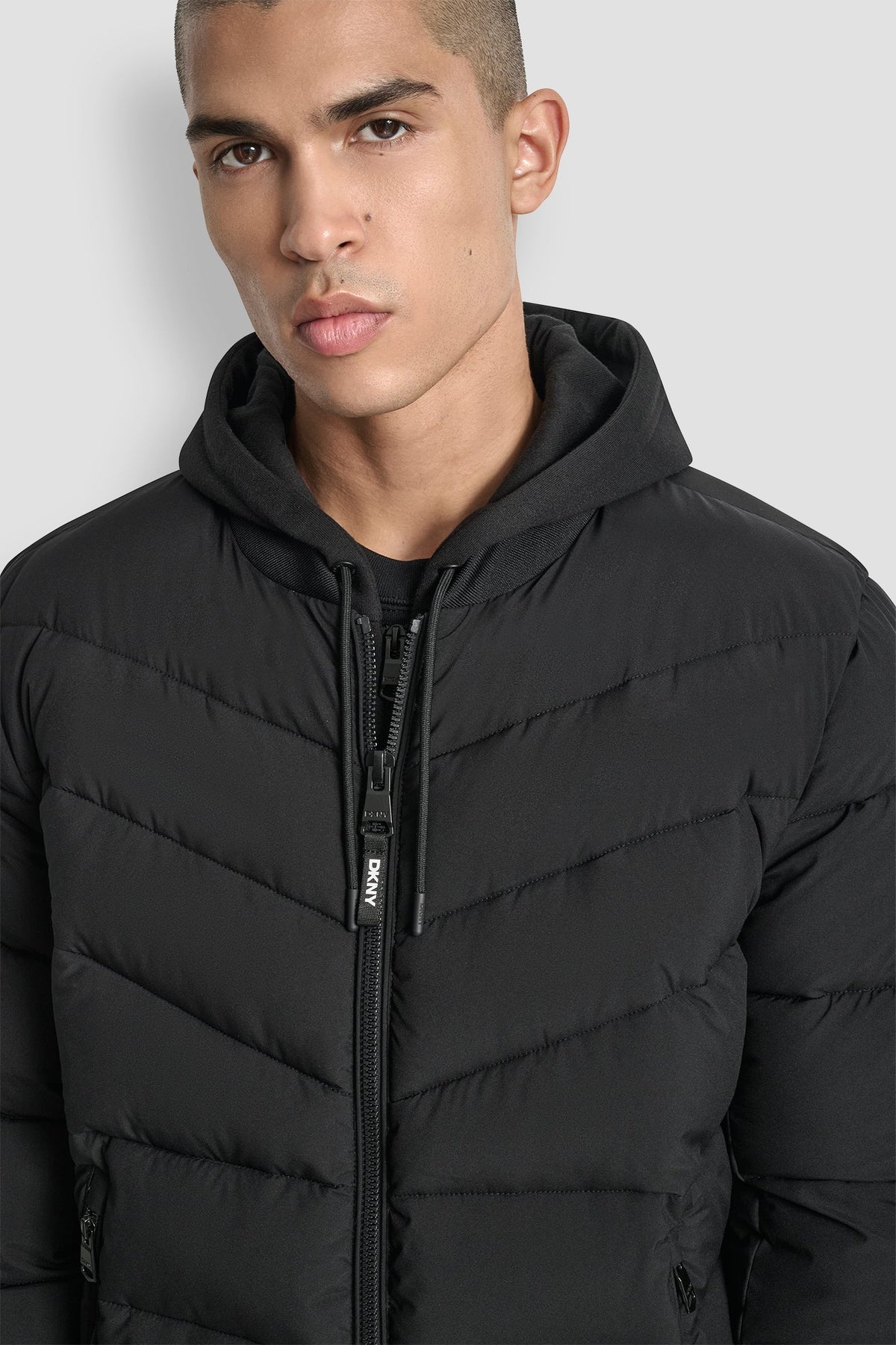 IRON DKNY STRETCH BOMBER JACKET